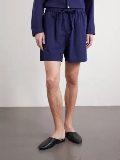 Tekla Straight-Leg Organic Cotton-Poplin Shorts - Men | Thumbnail 3
