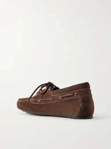 Manolo Blahnik Marino Suede Boat Shoes - Men | Thumbnail 4 Manolo Blahnik Marino Suede Boat Shoes - Men | Thumbnail 4