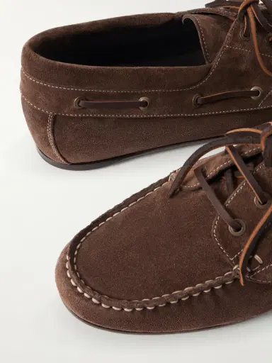 Manolo Blahnik Marino Suede Boat Shoes - Men | Thumbnail 5 Manolo Blahnik Marino Suede Boat Shoes - Men | Thumbnail 5