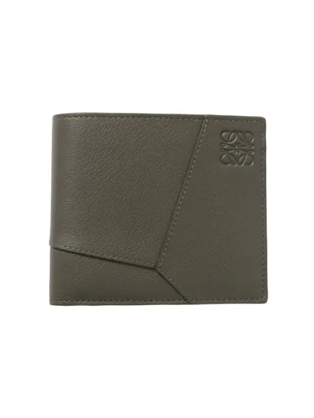 Puzzle Logo-Embossed Leather Billfold Wallet - Men