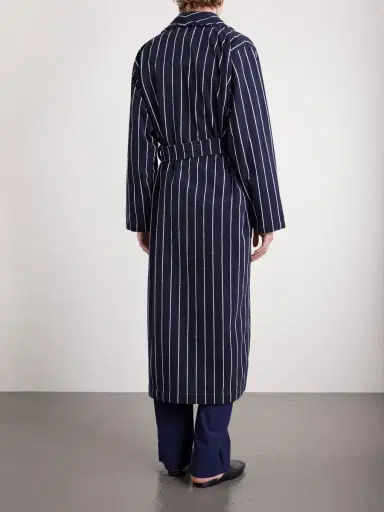 Tekla Belted Striped Organic Cotton-Terry Robe - Men | Thumbnail 4 Tekla Belted Striped Organic Cotton-Terry Robe - Men | Thumbnail 4