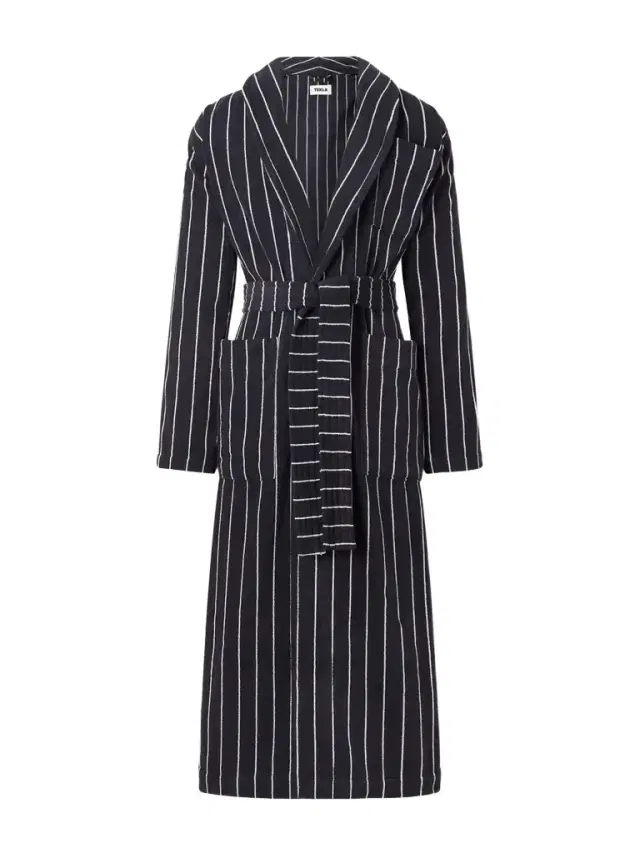 Belted Striped Organic Cotton-Terry Robe - Men