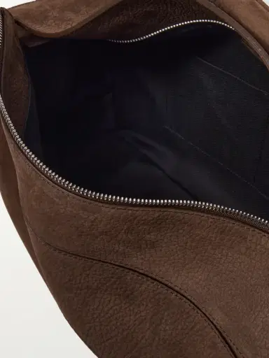 Loewe Puzzle Edge Large Logo-Debossed Nubuck Messenger Bag - Men | Thumbnail 5