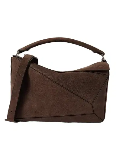 Loewe Puzzle Edge Large Logo-Debossed Nubuck Messenger Bag - Men | Thumbnail 1
