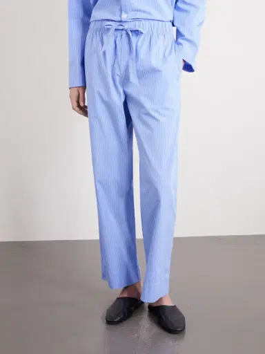 Tekla Striped Organic Cotton-Poplin Pyjama Trousers - Men | Thumbnail 3