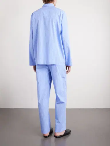Tekla Striped Organic Cotton-Poplin Pyjama Trousers - Men | Thumbnail 4