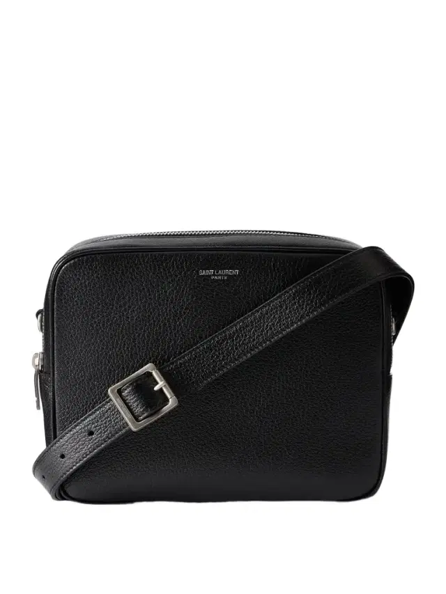 Small Full-Grain Leather Messenger Bag - Men