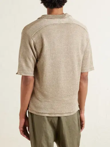 Inis Meáin Linen Polo Shirt - Men | Thumbnail 4 Inis Meáin Linen Polo Shirt - Men | Thumbnail 4