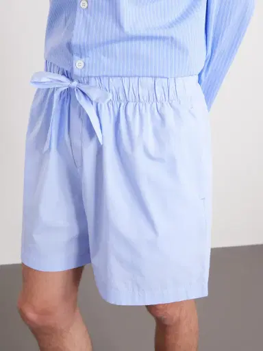 Tekla Straight-Leg Organic Cotton-Poplin Shorts - Men | Thumbnail 5 Tekla Straight-Leg Organic Cotton-Poplin Shorts - Men | Thumbnail 5