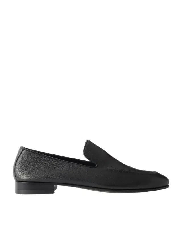 Manolo Blahnik Truro Full-Grain Leather Loafers - Men