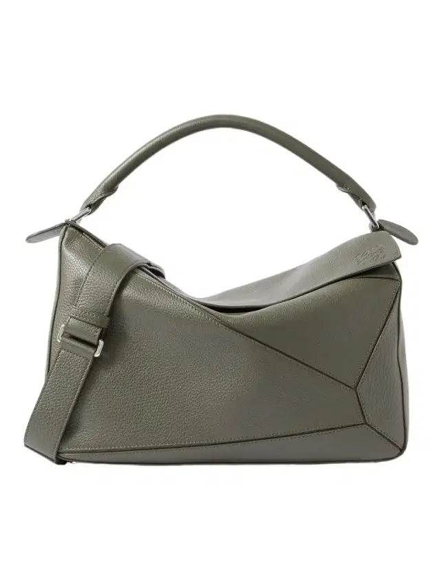 Puzzle Edge Large Logo-Debossed Full-Grain Leather Messenger Bag - Men