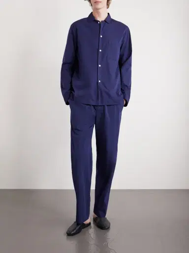 Tekla Straight-Leg Organic Cotton-Poplin Pyjama Trousers - Men | Thumbnail 2 Tekla Straight-Leg Organic Cotton-Poplin Pyjama Trousers - Men | Thumbnail 2