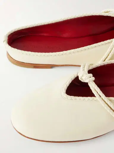 Bottega Veneta Rosa Intrecciato-trimmed Leather Mules | Thumbnail 4