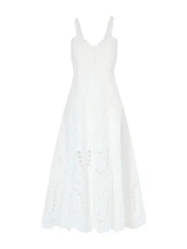 Charo Ruiz Solace Broderie Anglaise Cotton-blend Midi Dress | Thumbnail 1 Charo Ruiz Solace Broderie Anglaise Cotton-blend Midi Dress | Thumbnail 1