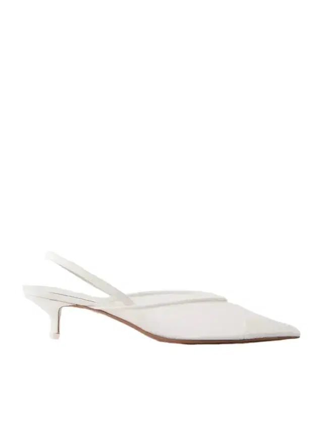 NEOUS Irena Lace And Satin-trimmed Mesh Slingback Pumps