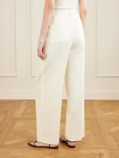 Maria McManus Pleated Wool-blend Wide-leg Pants | Thumbnail 4