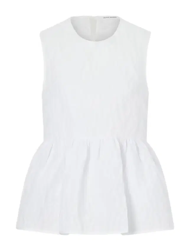 Margueritte Embroidered Cotton-blend Cloqué Peplum Top
