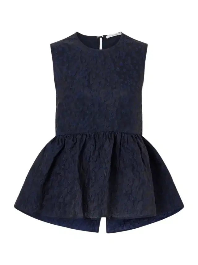 Margueritte Embroidered Cotton-blend Cloqué Peplum Top