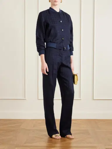 Giuliva Heritage Janice Wool-blend Bouclé-tweed Straight-leg Pants | Thumbnail 2
