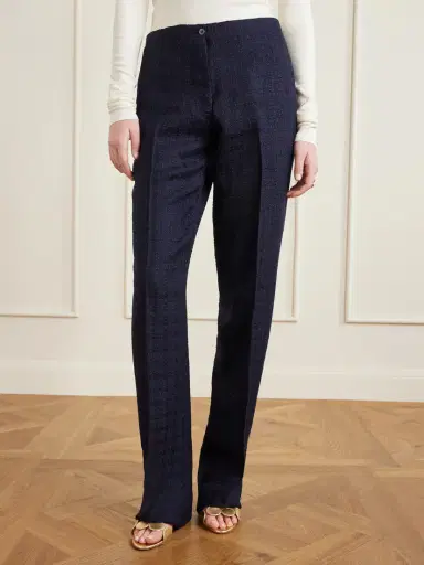 Giuliva Heritage Janice Wool-blend Bouclé-tweed Straight-leg Pants | Thumbnail 3