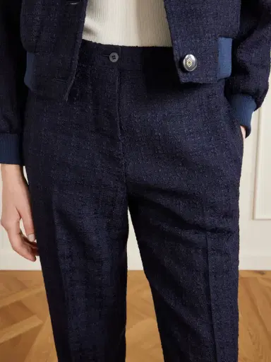 Giuliva Heritage Janice Wool-blend Bouclé-tweed Straight-leg Pants | Thumbnail 5