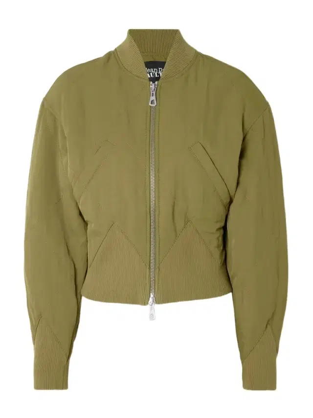 Paneled Quilted Recycled-shell Bomber Jacket