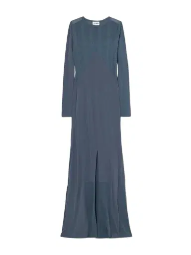Jean Paul Gaultier Paneled Ribbed Stretch-jersey Maxi Dress | Thumbnail 1 Jean Paul Gaultier Paneled Ribbed Stretch-jersey Maxi Dress | Thumbnail 1