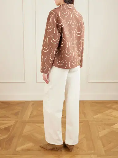 ALIX OF BOHEMIA Bead-embellished Silk Jacket | Thumbnail 3