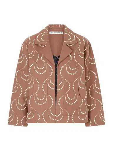 ALIX OF BOHEMIA Bead-embellished Silk Jacket | Thumbnail 1