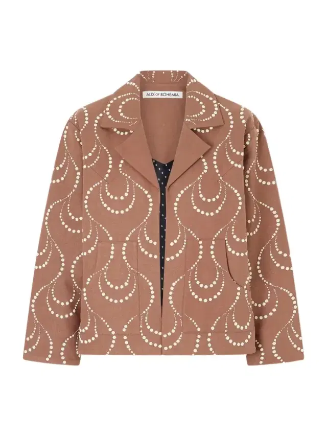 Bead-embellished Silk Jacket
