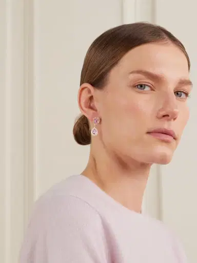 Suzanne Kalan 18-karat Gold, Sapphire And Diamond Earrings | Thumbnail 3 Suzanne Kalan 18-karat Gold, Sapphire And Diamond Earrings | Thumbnail 3