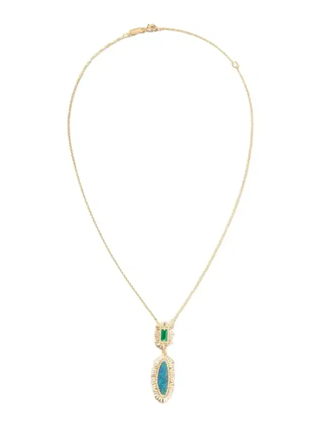 Suzanne Kalan 18-karat Gold Multi-stone Necklace