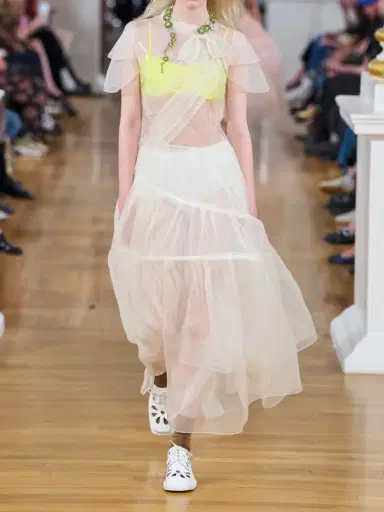 Simone Rocha Layered Pleated Silk-organza Midi Skirt | Thumbnail 5 Simone Rocha Layered Pleated Silk-organza Midi Skirt | Thumbnail 5