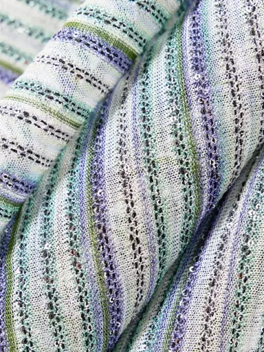 Missoni Sequin-trimmed Striped Metallic Crochet-knit Wrap | Thumbnail 3