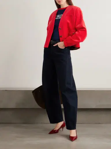 Blazé Milano Riviera Cotton And Linen-blend Velvet Jacket | Thumbnail 2