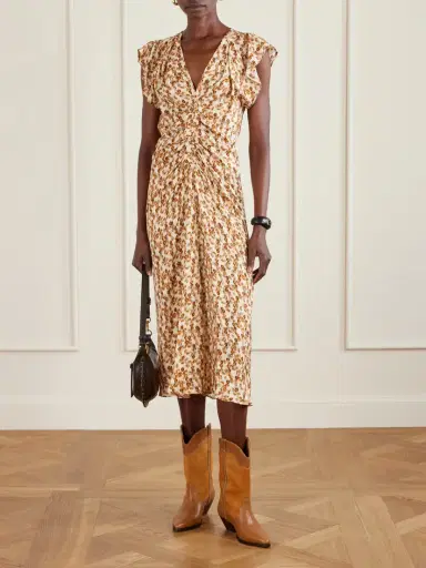 Isabel Marant Duerto Embroidered Suede And Leather Ankle Boots | Thumbnail 4
