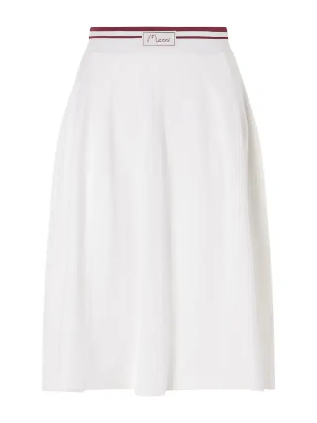 Appliquéd Cotton-blend Jersey Midi Skirt
