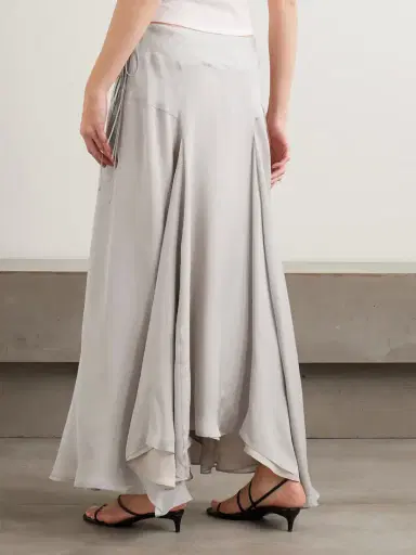 Kallmeyer Alyse Asymmetric Pleated Silk-chiffon Skirt | Thumbnail 4 Kallmeyer Alyse Asymmetric Pleated Silk-chiffon Skirt | Thumbnail 4