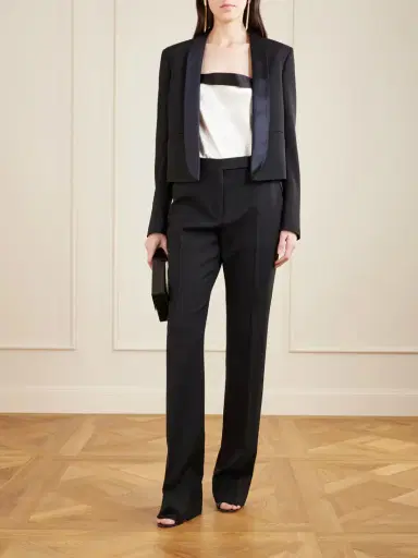 Tom Ford Grain De Poudre Wool Straight-leg Pants | Thumbnail 2