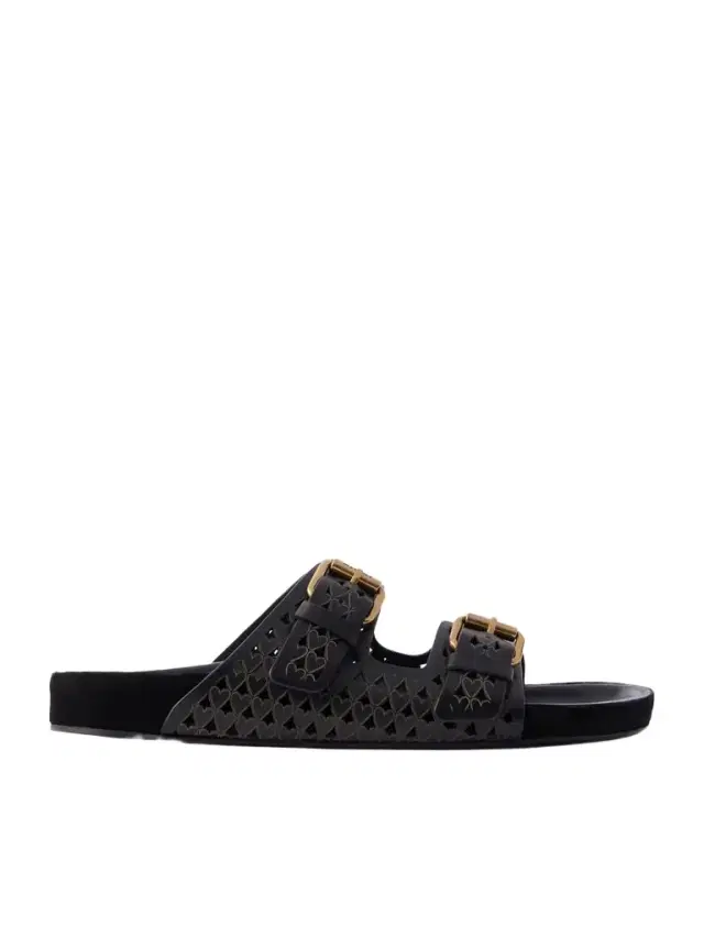 Lennyo Laser-cut Leather Slides