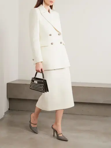 Alessandra Rich Double-breasted Wool Blazer | Thumbnail 2 Alessandra Rich Double-breasted Wool Blazer | Thumbnail 2