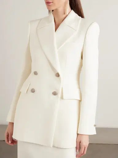 Alessandra Rich Double-breasted Wool Blazer | Thumbnail 3 Alessandra Rich Double-breasted Wool Blazer | Thumbnail 3