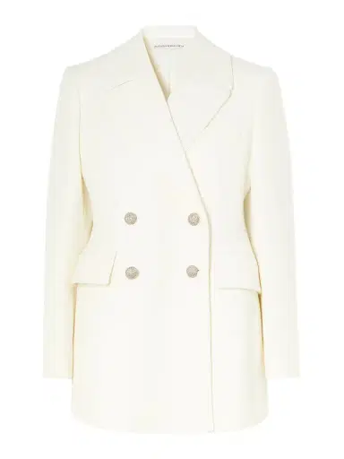 Alessandra Rich Double-breasted Wool Blazer | Thumbnail 1 Alessandra Rich Double-breasted Wool Blazer | Thumbnail 1