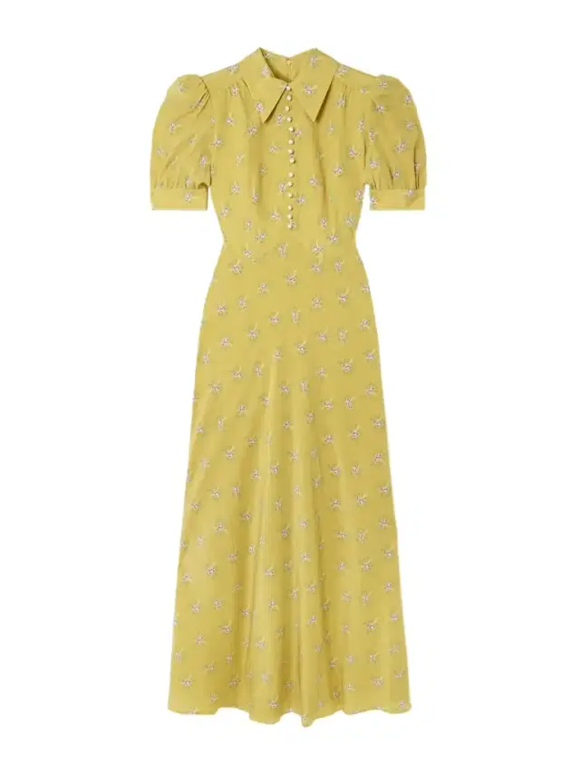 Embellished Floral-print Silk Crepe De Chine Midi Dress