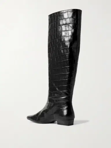 Staud Wally Croc-effect Leather Knee Boots | Thumbnail 3 Staud Wally Croc-effect Leather Knee Boots | Thumbnail 3