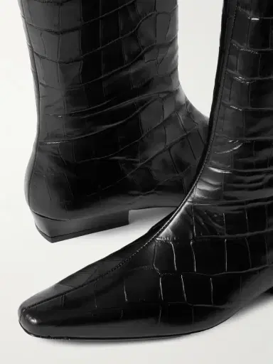 Staud Wally Croc-effect Leather Knee Boots | Thumbnail 4 Staud Wally Croc-effect Leather Knee Boots | Thumbnail 4