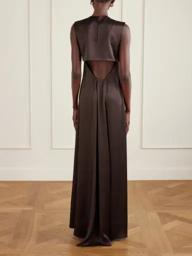 LIBEROWE Siena Pleated Satin-crepe Gown | Thumbnail 3