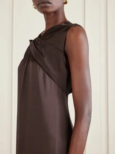 LIBEROWE Siena Pleated Satin-crepe Gown | Thumbnail 4