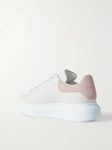 Alexander McQueen Oversize-sole Suede-trimmed Leather Sneakers | Thumbnail 3