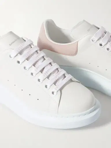 Alexander McQueen Oversize-sole Suede-trimmed Leather Sneakers | Thumbnail 4